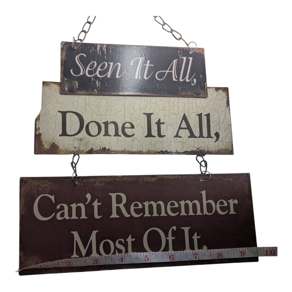 Rustic Wall Sign with Humorous Quote - Picture 4 of 5